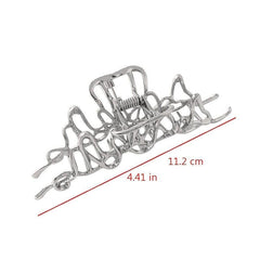 Metal Rhinestone Hair Claw Clip Strong Hold Grip Hair Jaw Clip
