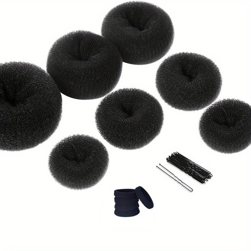 Hair Bun Maker Kit Donut Shaper Bun Maker 5 Sizes Hair Bands Clips
