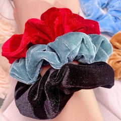 Velvet Hair Scrunchies Elastic Hair Bands For Women Girls