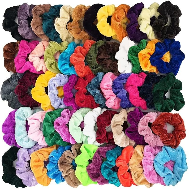 Velvet Hair Scrunchies Elastic Hair Bands For Women Girls