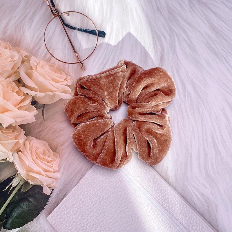 Velvet Hair Scrunchies Elastic Hair Bands For Women Girls