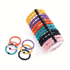 12pcs Thickened Hair Tie Elastic Hair Rope Ponytail Holder Hair Ring