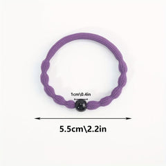 12pcs Thickened Hair Tie Elastic Hair Rope Ponytail Holder Hair Ring