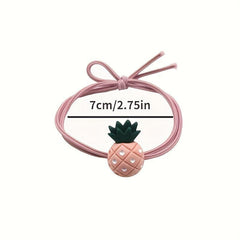 Cartoon Pineapple Decor Hair Tie Elastic Band