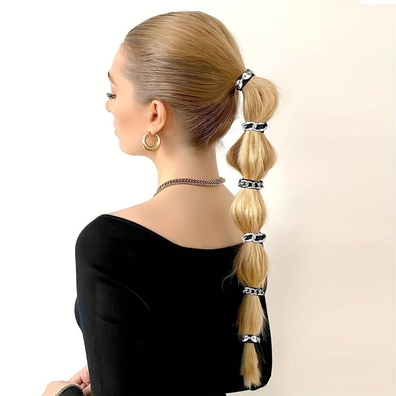 3 PCS Silver Golden Metal Hairband Bracelet Hair Accessories