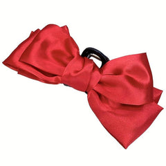 Sweet Beige Bow Hair Claw Clip Minimalist Hair Accessories