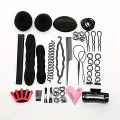 53pcs Hair Styling Set Hair Accessories DIY Hair Modelling Tool Kit