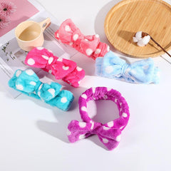 Leopard Polka Dot Large Headband for Face Washing