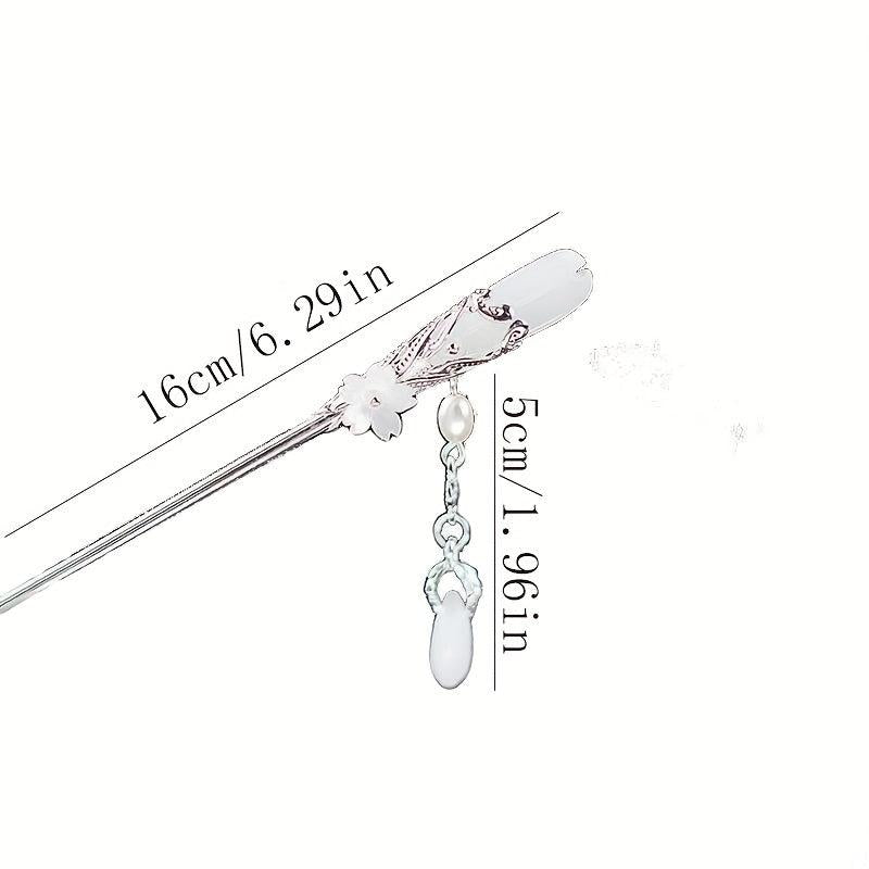 Chinese Style Alloy Hair Stick Ponytail Holder Hair Accessories