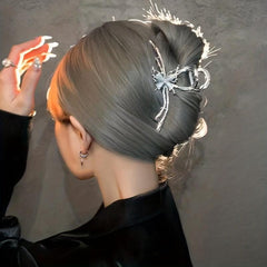 Opal Butterfly Hair Claw Back Head Clip Hair Accessory