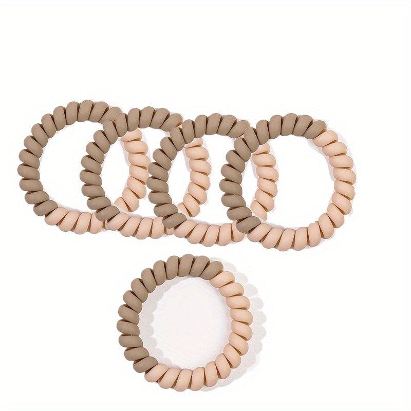 Frosted Spiral Hair Tie Ponytail Hair Rope Elastic Hair Band Set