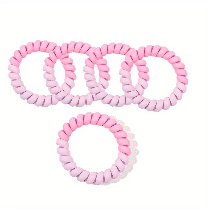 Frosted Spiral Hair Tie Ponytail Hair Rope Elastic Hair Band Set