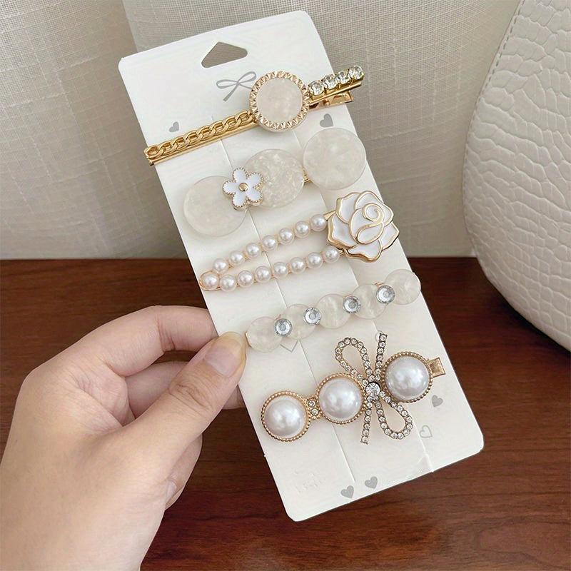 Colorful Flower Hair Clip Rhinestone Hair Pin Barrette