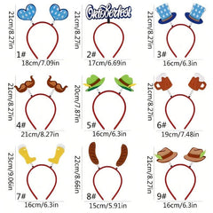 Oktoberfest Hair Band Toppers Fun Holiday Headbands Women Girls