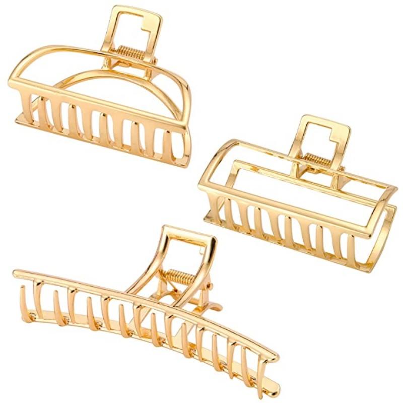 6pcs Metal Hair Claw Clips for Women Nonslip Large Banana Clip Strong Hold