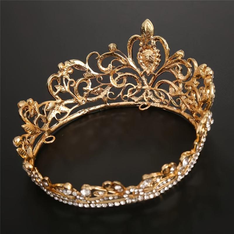 Golden Crown Hairband Headband Bridal Wedding Party Decorations Tiara Birthday