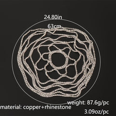 Mesh Bridal Headband Rhinestone Head Piece Hair Accessories