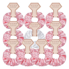 10pcs Scrunchies Set For Bridesmaid Elastic Hair Tie Bachelorette Party