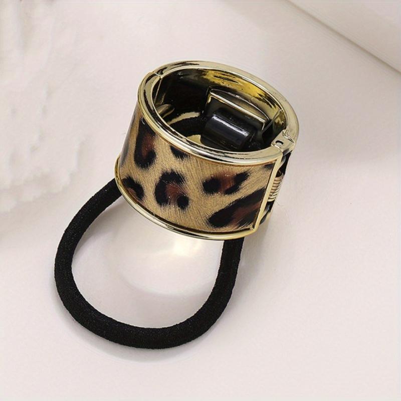 Round Hair Ring Elastic Hair Rope Y2K Hair Accessories