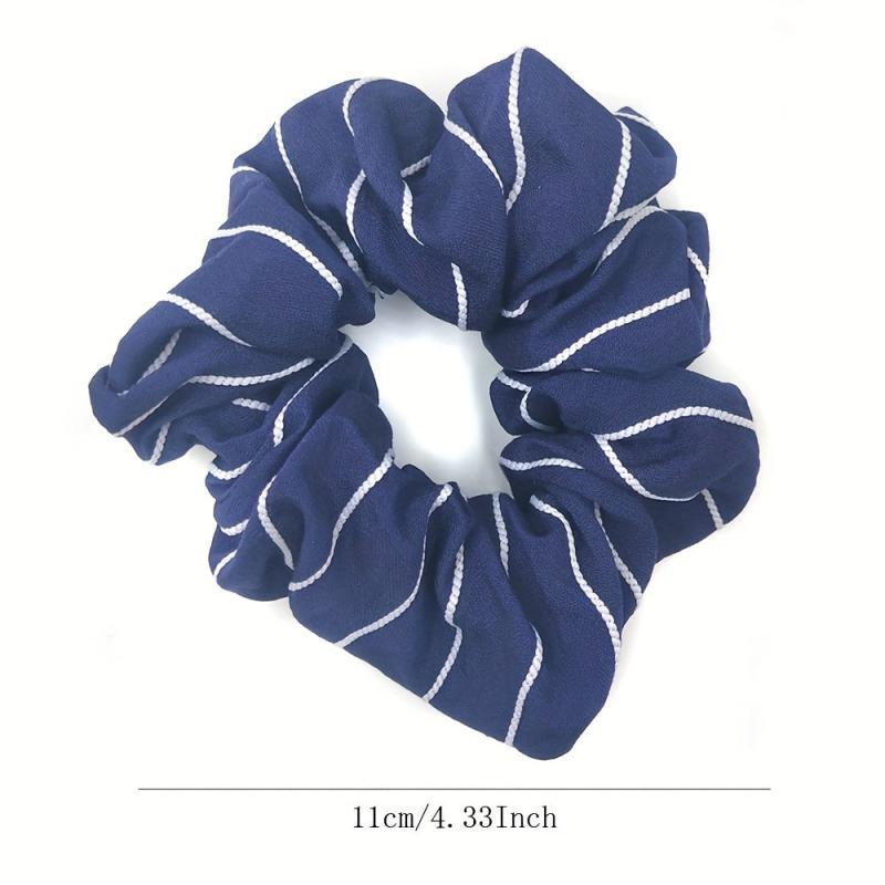 Striped Hair Scrunchies Hair Rope Style Hair Tie Hair Ring