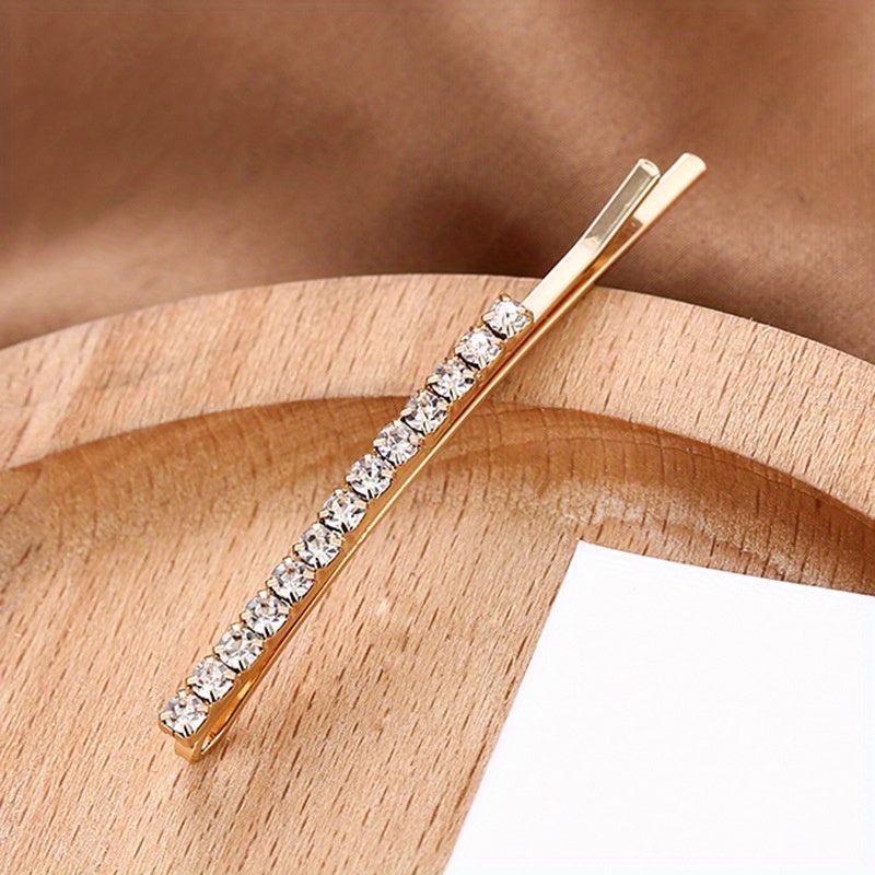 24pcs Rhinestone Alloy Bobby Pin Non-slip Hair Clip Women's Hair Accessories
