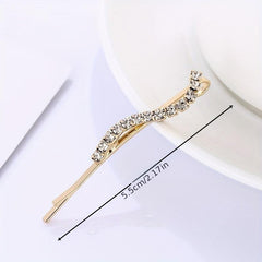 24pcs Rhinestone Alloy Bobby Pin Non-slip Hair Clip Women's Hair Accessories