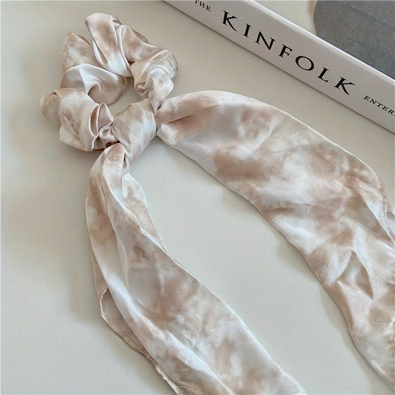 Leopard Print Hair Scrunchies Soft Silk Scrunchie For Women Girls