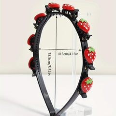 Strawberry Hair Band For Braids - Cute Head Hoop for Women & Girls