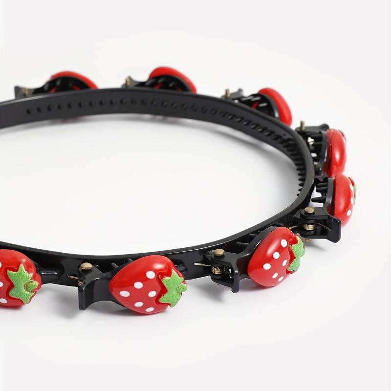Strawberry Hair Band For Braids - Cute Head Hoop for Women & Girls