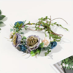 Simulation Wreath Headband Sweet Hair Band Vacation Garland Hair Band