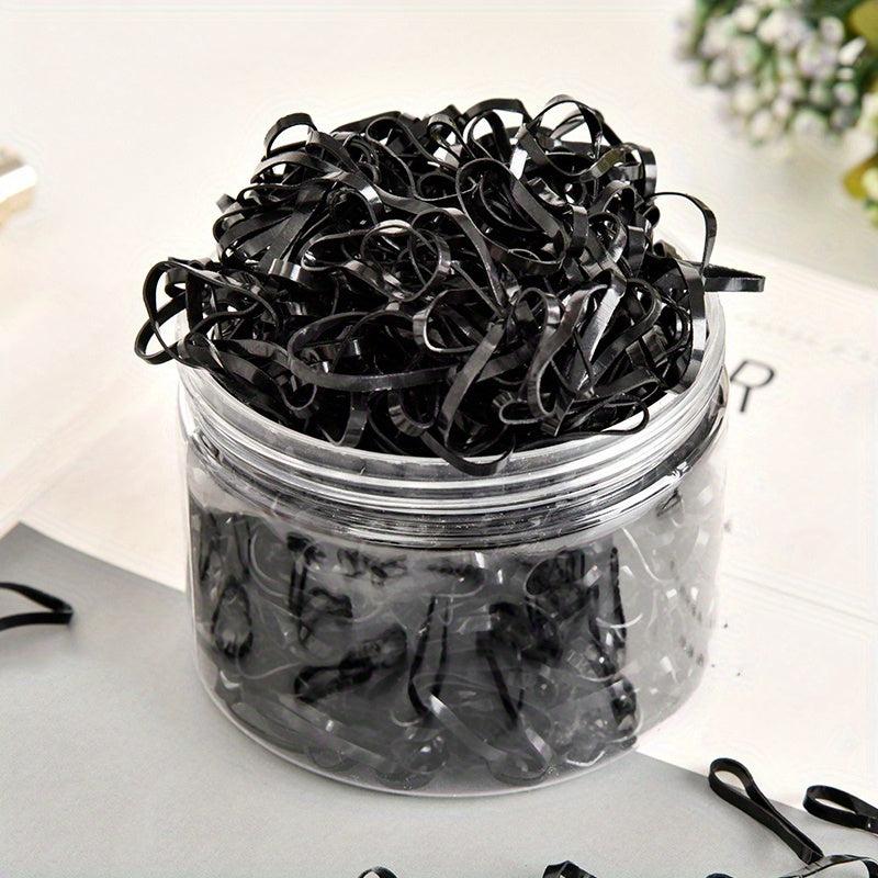 1000pcs Hair Elastics Ties Stretchy Rubber Bands for Girls Women Ladies