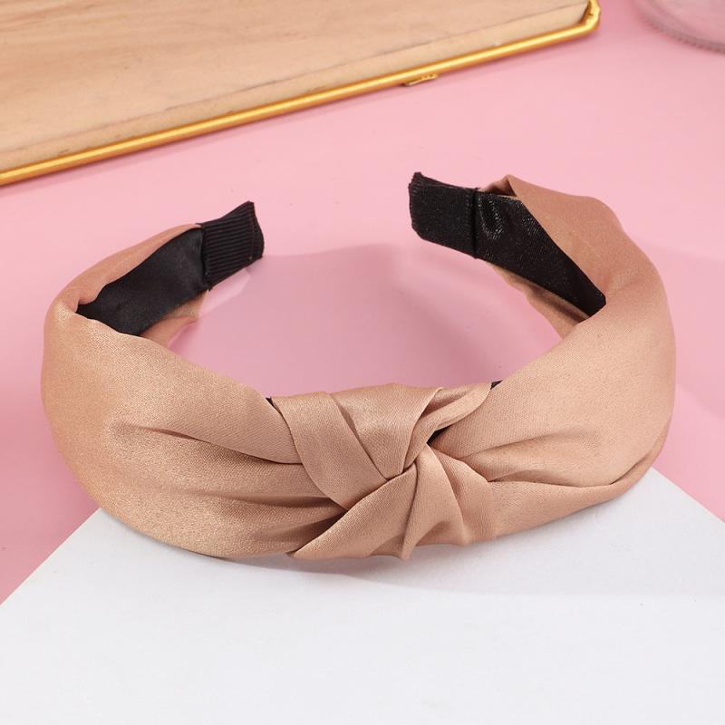 4Pcs Fabric Flower Headband Vintage Turban Hair Hoop Hair Accessories