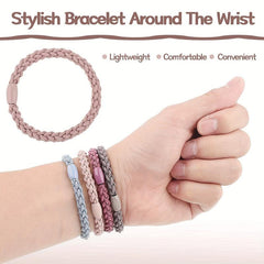 12PCS Braided Hair Tie Elastic Ponytail Holder Hair Accessories Women