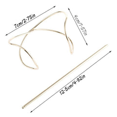 Bohemian Metal Hairpin Bun Hair Accessories