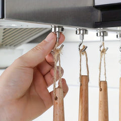10pcs Strong Magnetic Hooks Heavy Duty Neodymium Magnets Ceiling Hooks