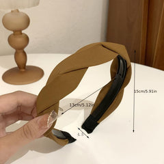Solid Weave Headwear Twist Hair Hoop Sweet Female Hair Accessories