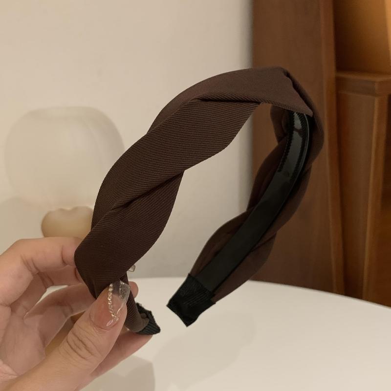 Solid Weave Headwear Twist Hair Hoop Sweet Female Hair Accessories