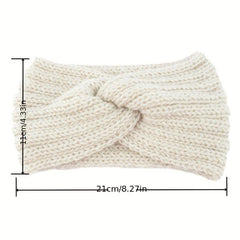 Chunky Headband Winter Knit Headwrap Women Turban Ears Warmer Headband