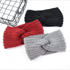 Chunky Headband Winter Knit Headwrap Women Turban Ears Warmer Headband