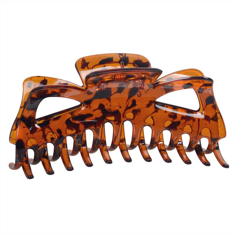Large Amber Hair Claw Hollow Bow Hair Claw Vintage Hair Claw For Women Girls