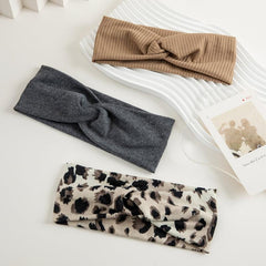 3pcs Leopard Boho Headbands Wide Hair Accessories for Women Girls