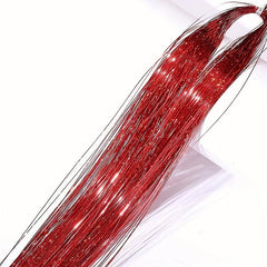 Weaving Hair Rope Flash Hair Extension Strip Laser Silk Colorful Wire