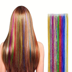Weaving Hair Rope Flash Hair Extension Strip Laser Silk Colorful Wire
