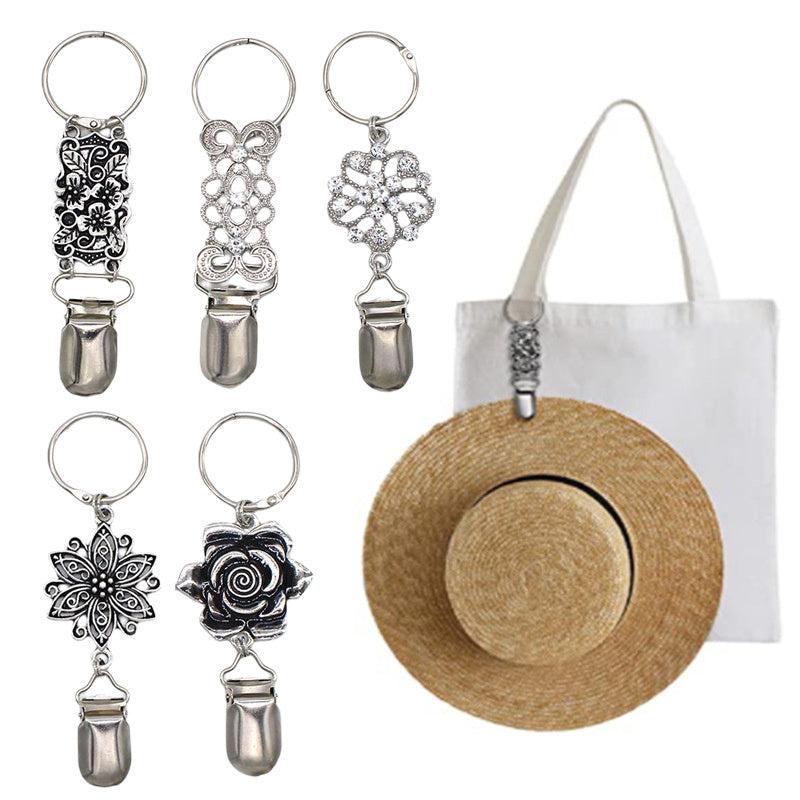 Alloy Hat Clip for Travel on Bag Top Tote Luggage
