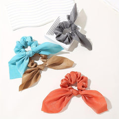 16PCS Satin Hair Tie Bow Ribbon Streamer Knotted Hair Rope Accessories