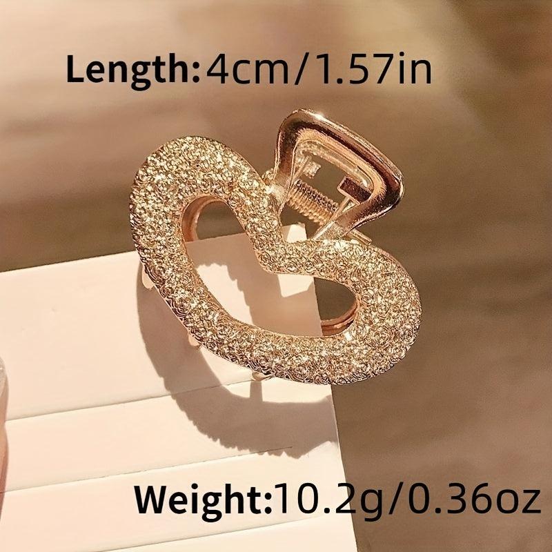Rhinestone Hair Claw Hollow Hair Grip Alloy Headwear