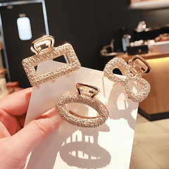 Rhinestone Hair Claw Hollow Hair Grip Alloy Headwear