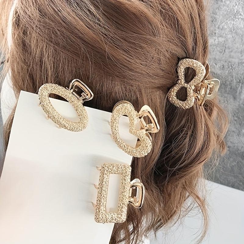 Rhinestone Hair Claw Hollow Hair Grip Alloy Headwear