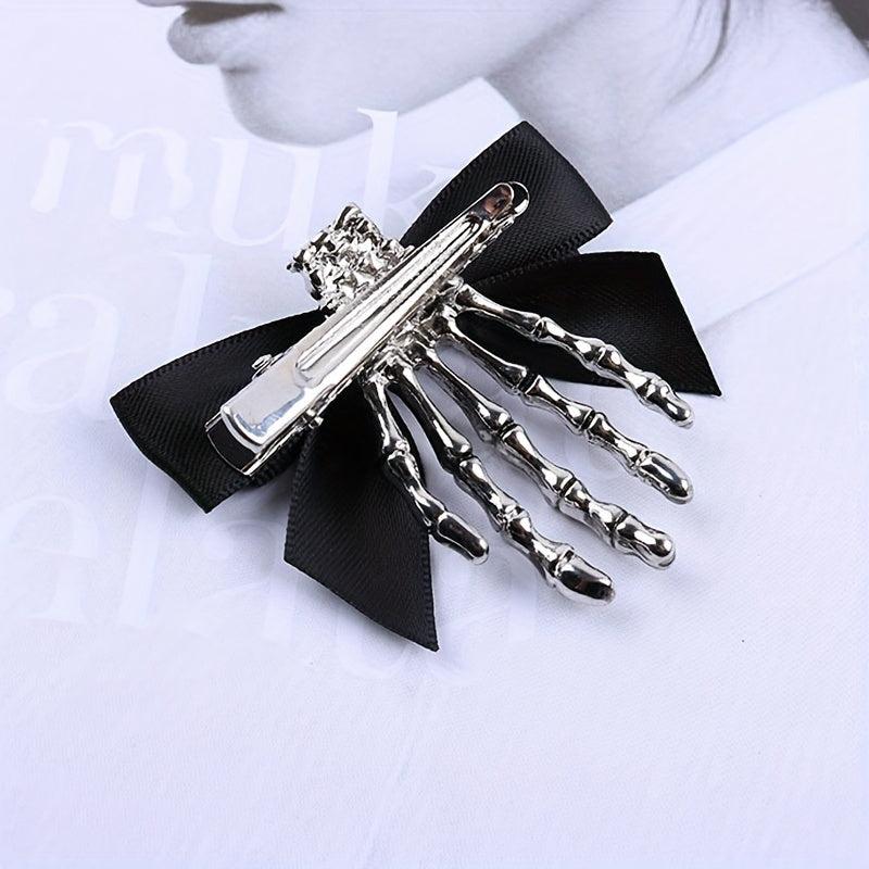 Halloween Ghost Hand Bone Hair Clip Punk Women Girl's Accessories