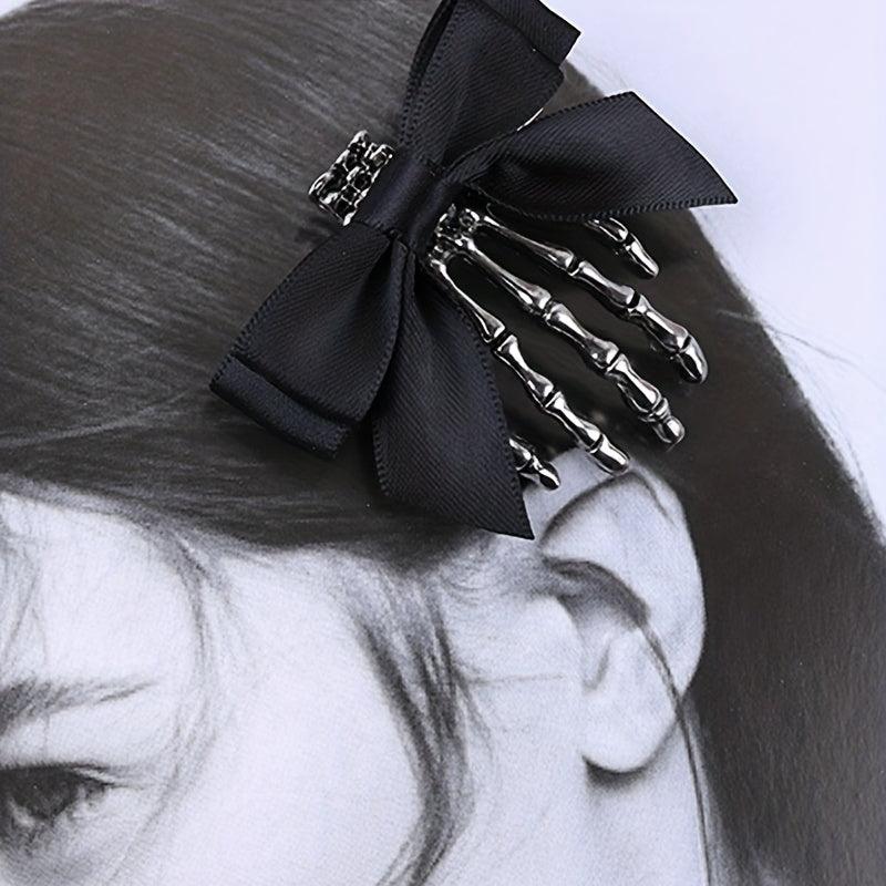 Halloween Ghost Hand Bone Hair Clip Punk Women Girl's Accessories
